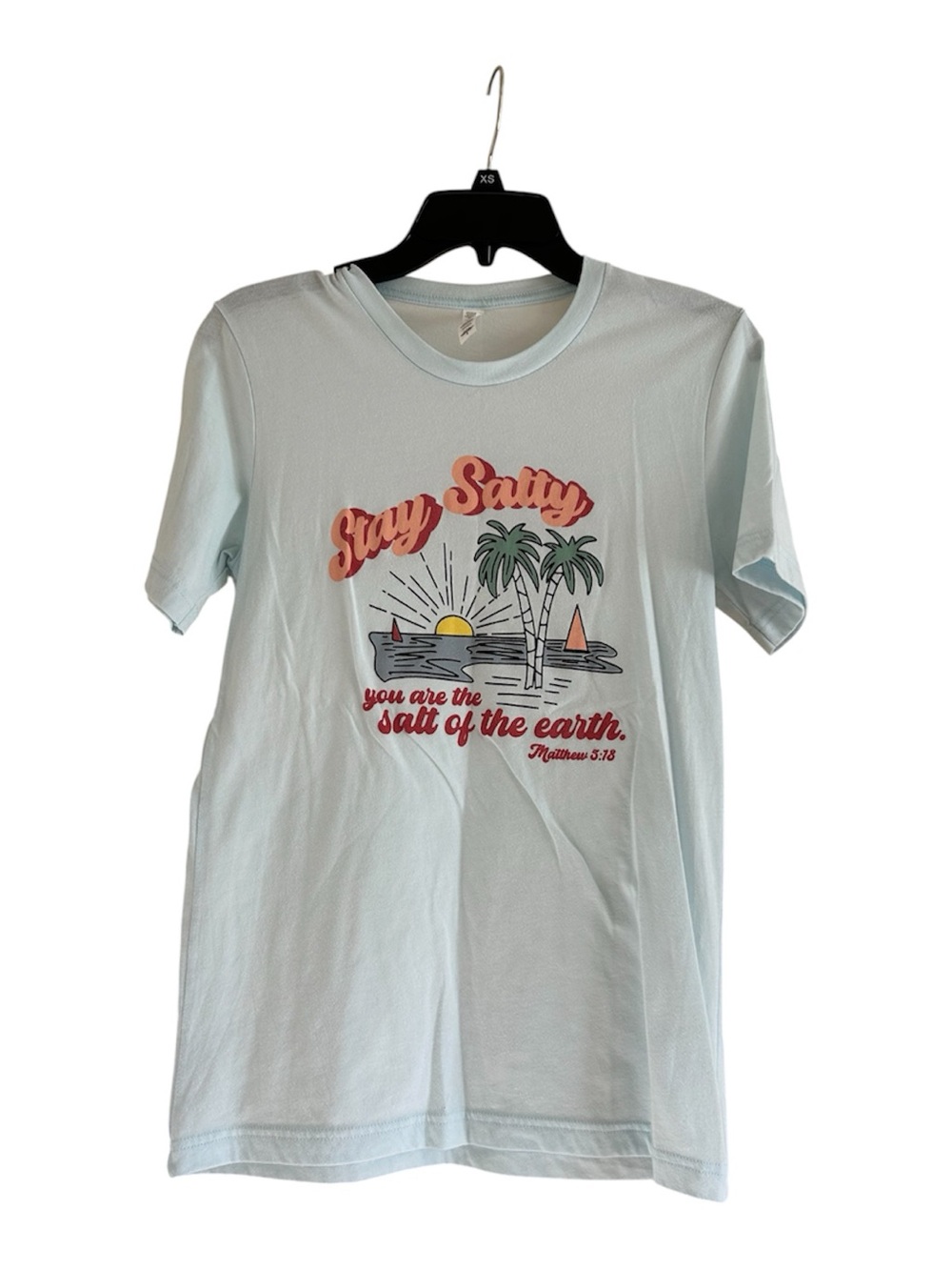 Stay Salty Biblical Size Small Short Sleeve Graphic Tee